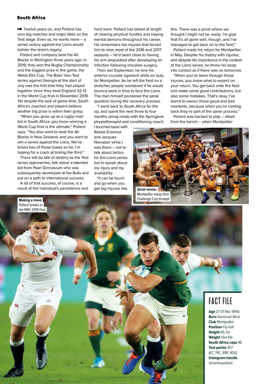 Rugby World Preview Pages