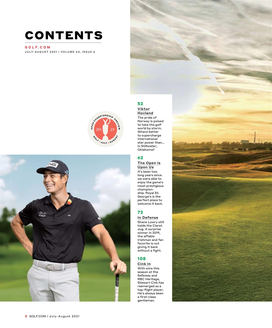 Golf Magazine Preview Pages