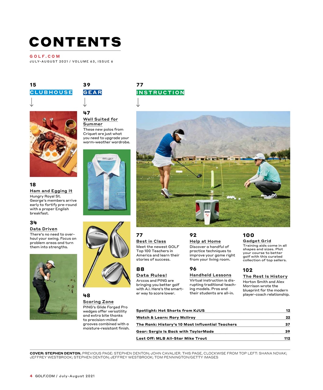 Golf Magazine Preview Pages