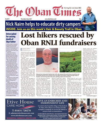 The Oban Times & Lochaber Times issue 8th July 2021