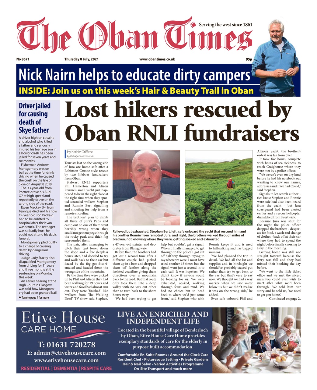 The Oban Times & Lochaber Times Preview Pages