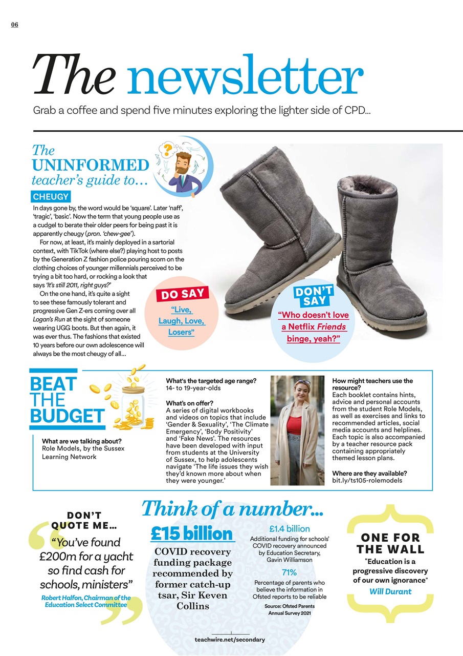 Teach Secondary Preview Pages