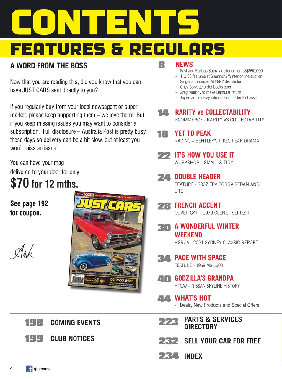 JUST CARS Preview Pages
