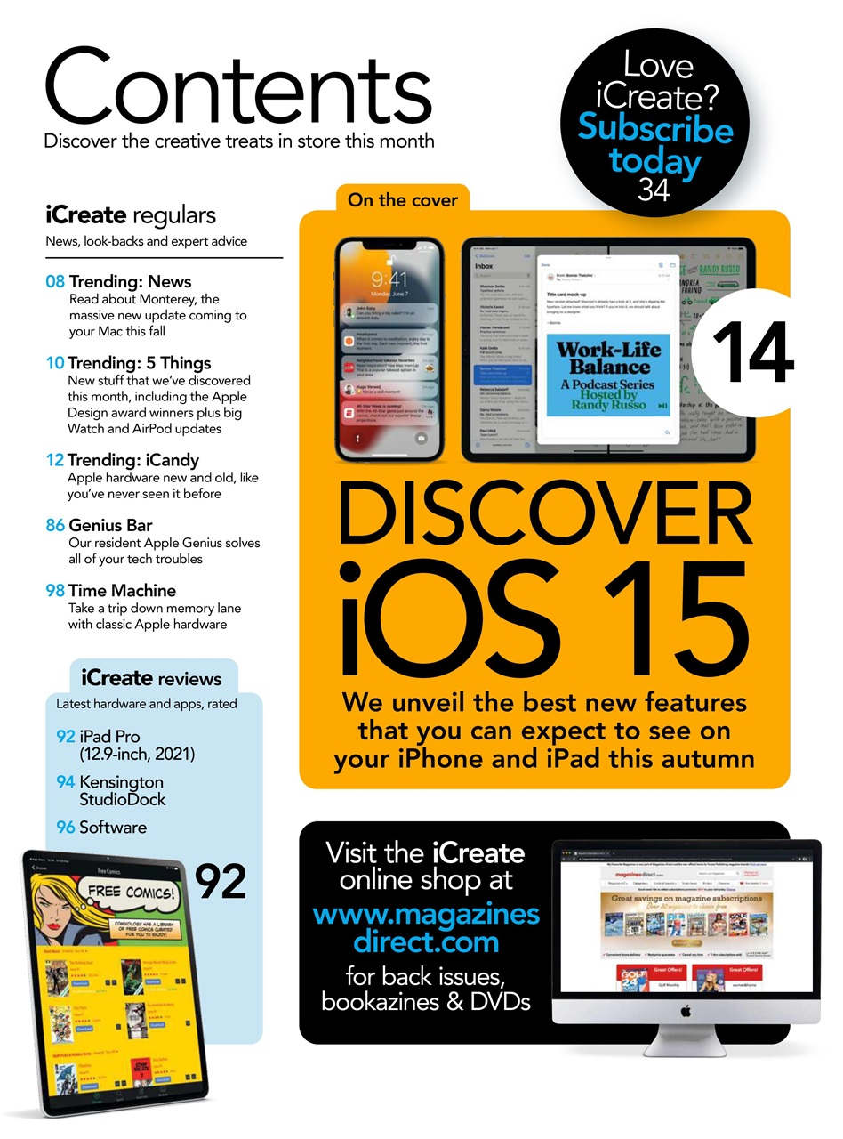 iCreate Preview Pages