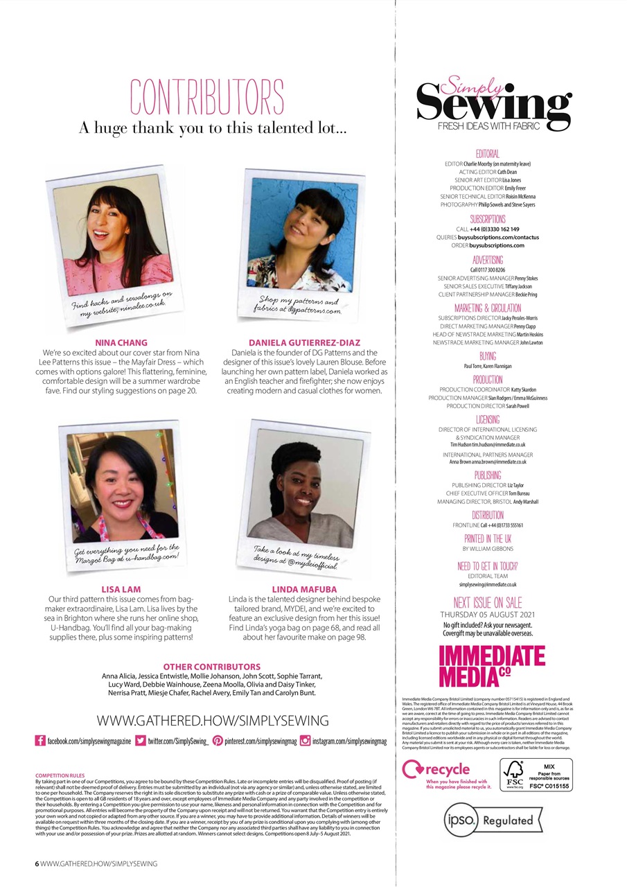 Simply Sewing Preview Pages