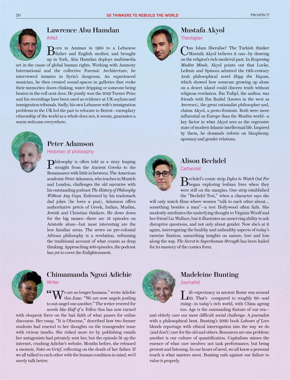 Prospect Magazine Preview Pages