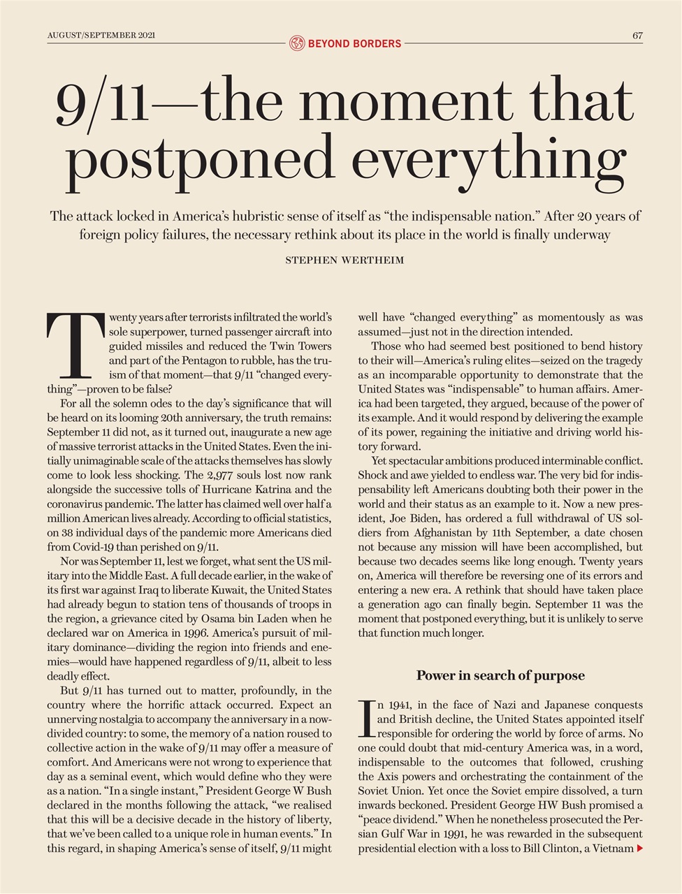 Prospect Magazine Preview Pages