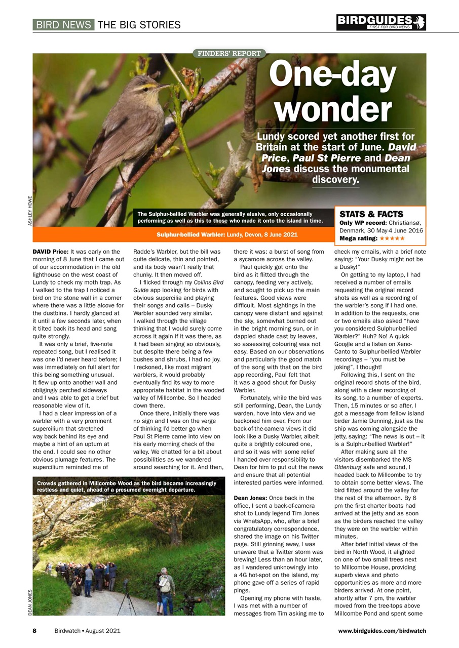 Birdwatch Magazine Preview Pages