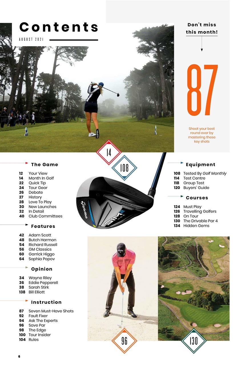 Golf Monthly Preview Pages