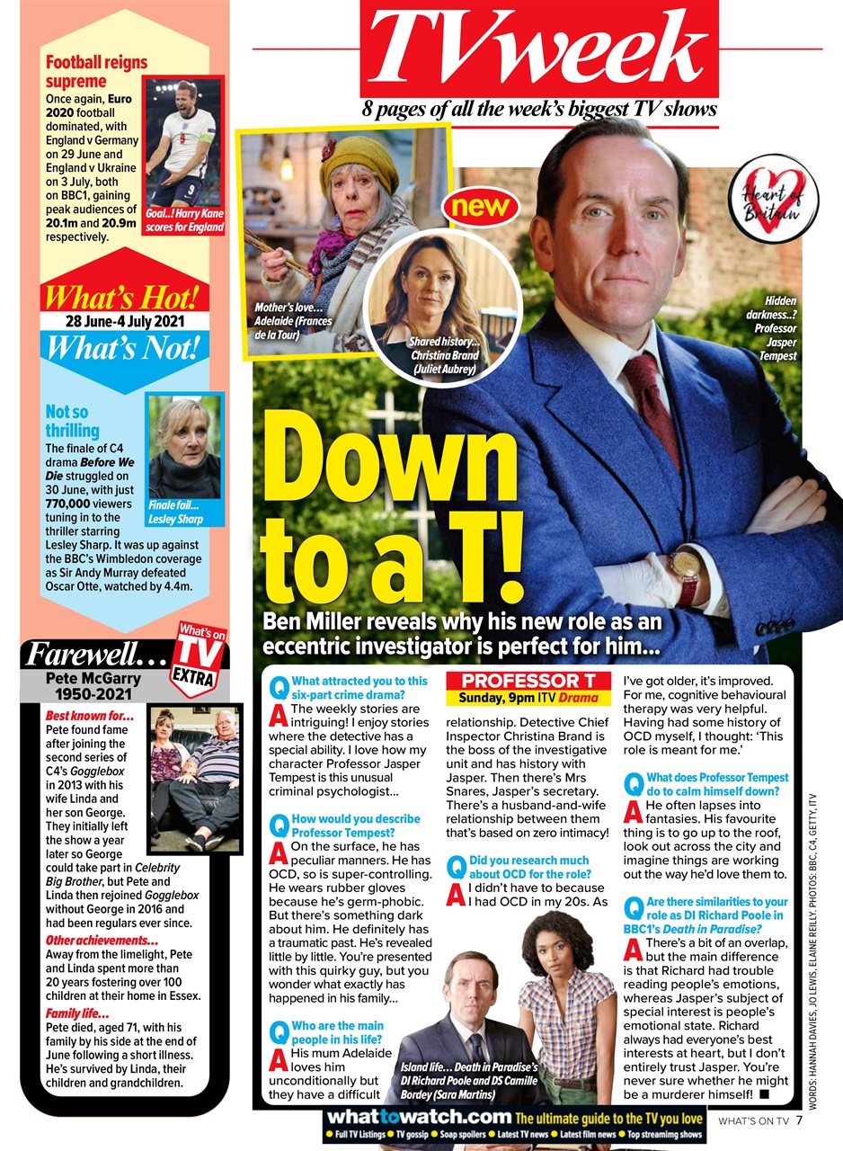 What's on TV Preview Pages