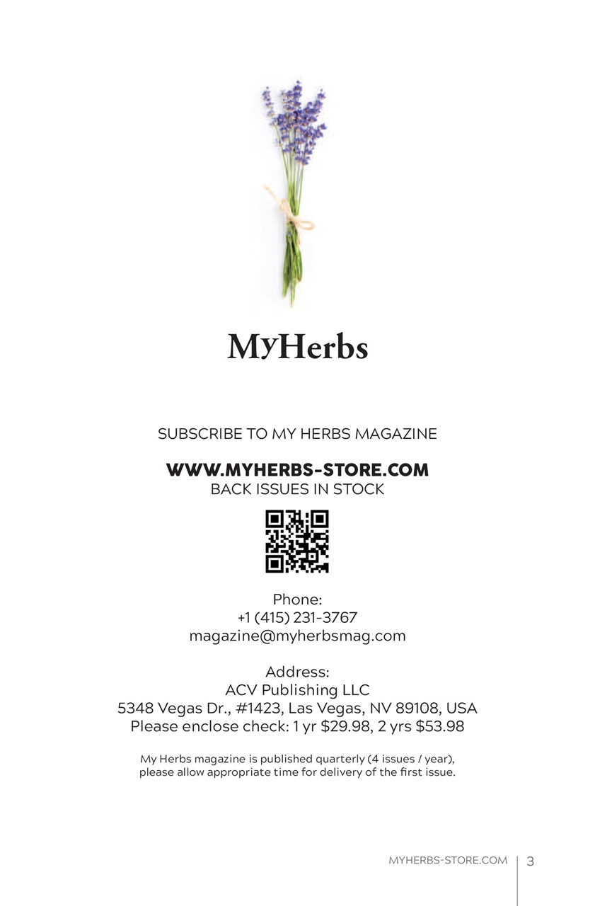 My Herbs Magazine Preview Pages