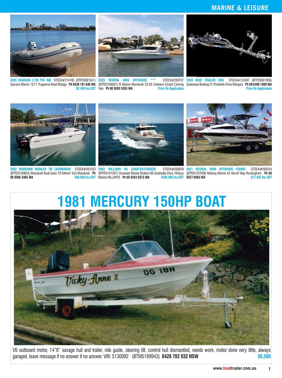 Boat Trader Australia Preview Pages