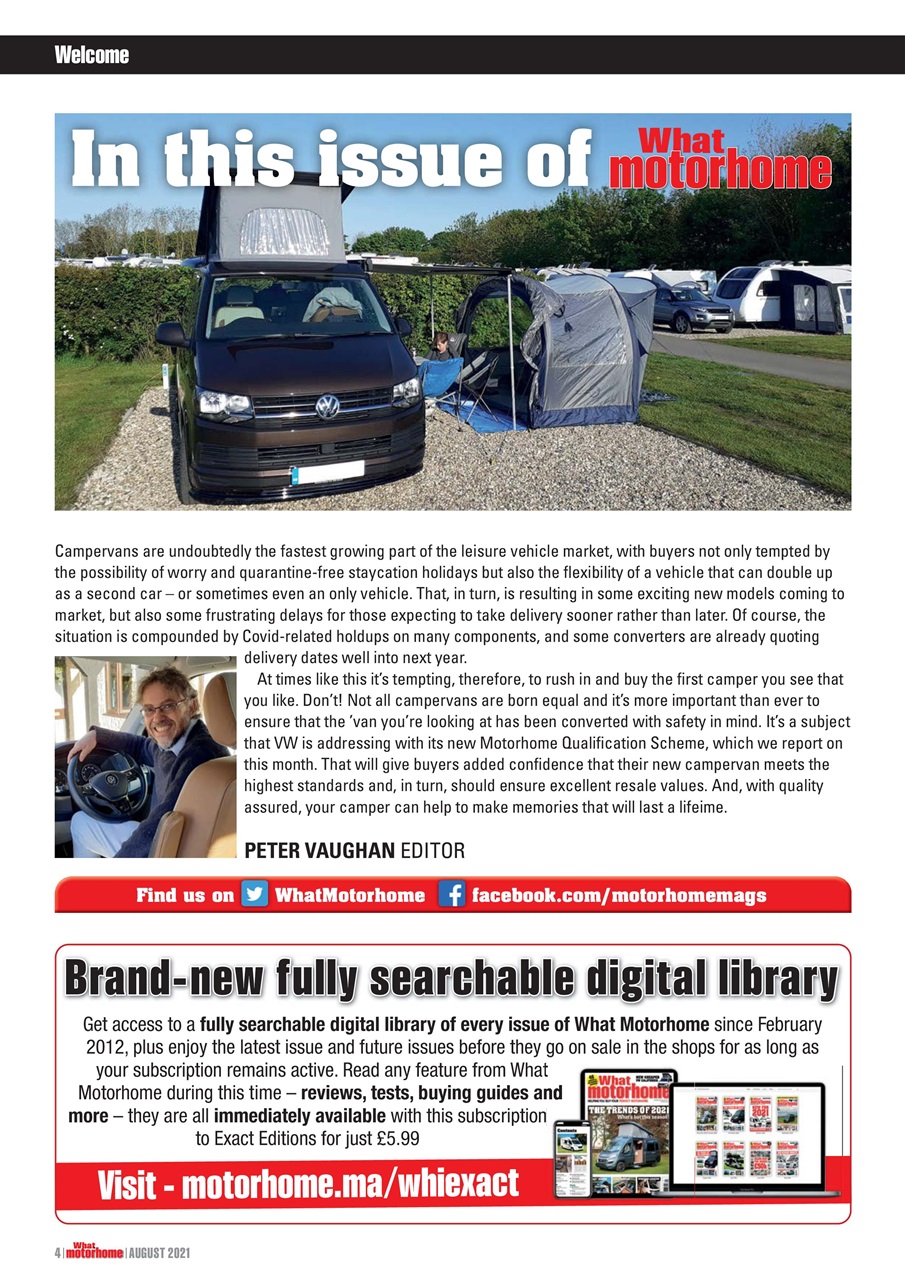 What Motorhome magazine Preview Pages