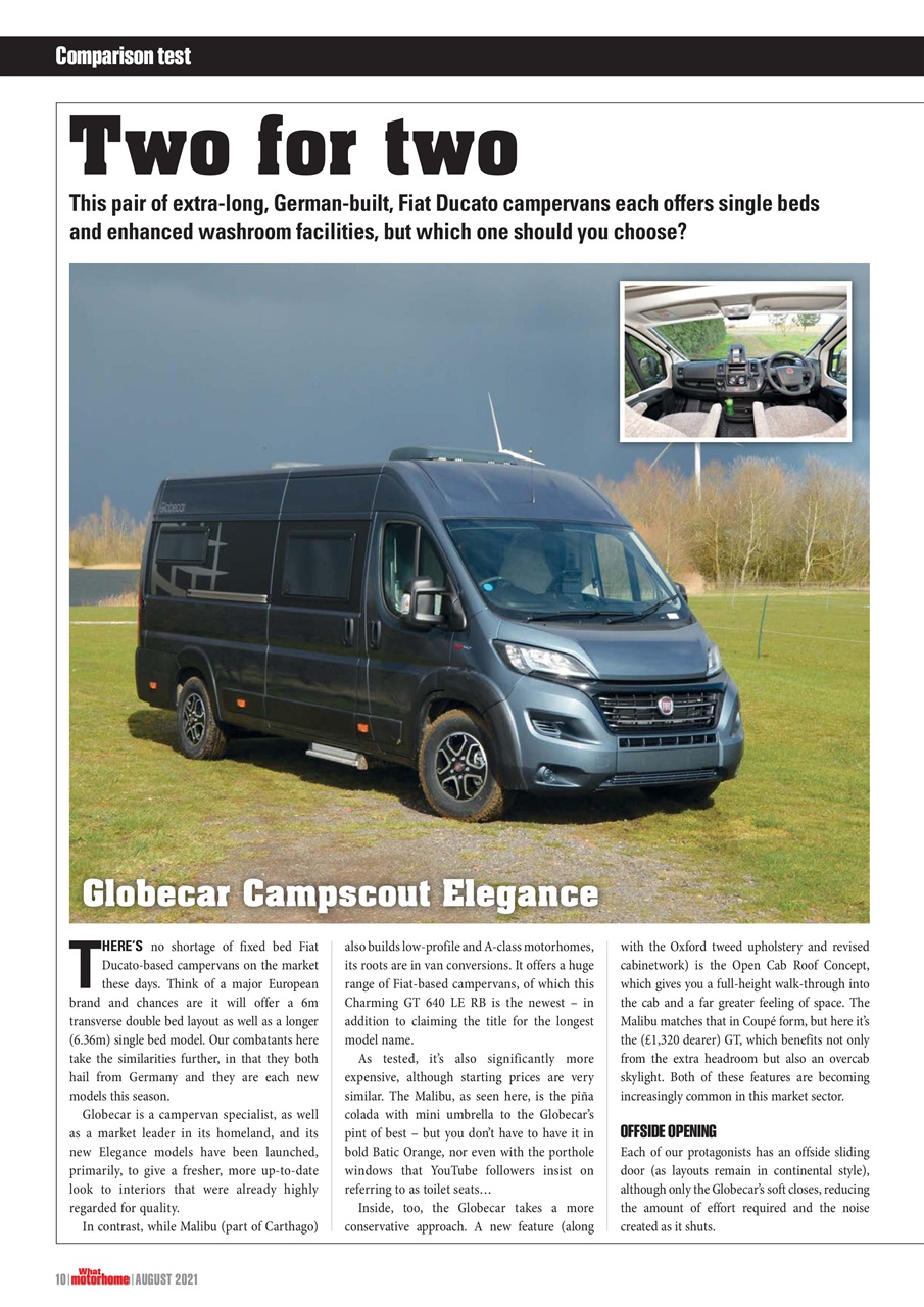What Motorhome magazine Preview Pages