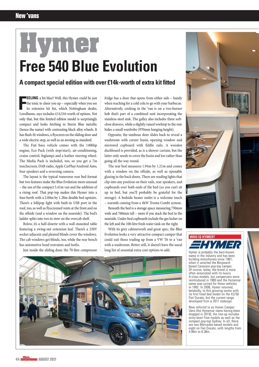 What Motorhome magazine Preview Pages