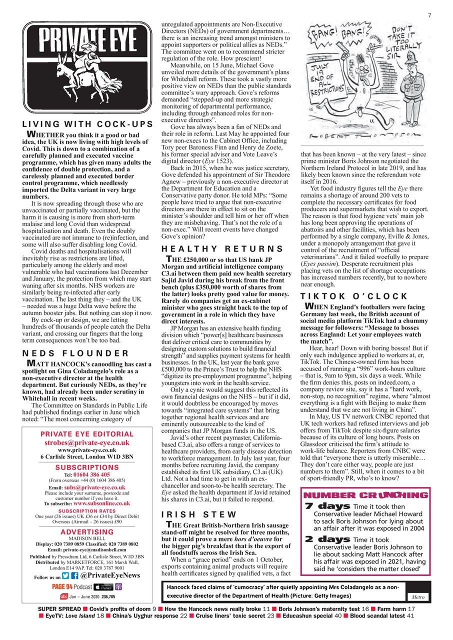 Private Eye Preview Pages