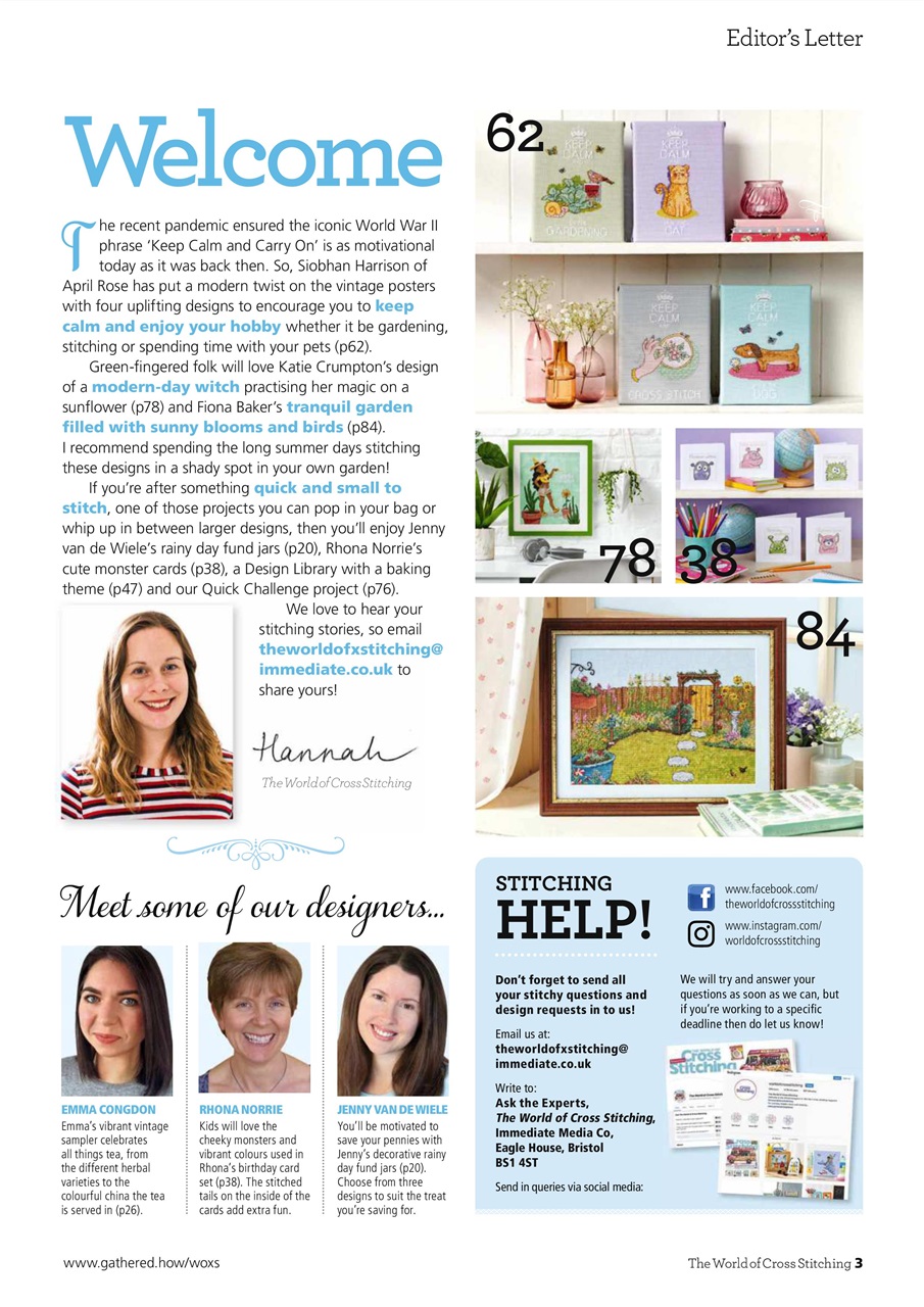 The World of Cross Stitching Preview Pages