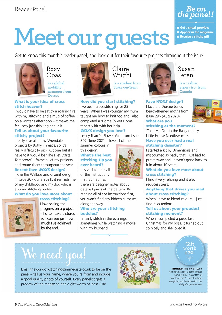 The World of Cross Stitching Preview Pages