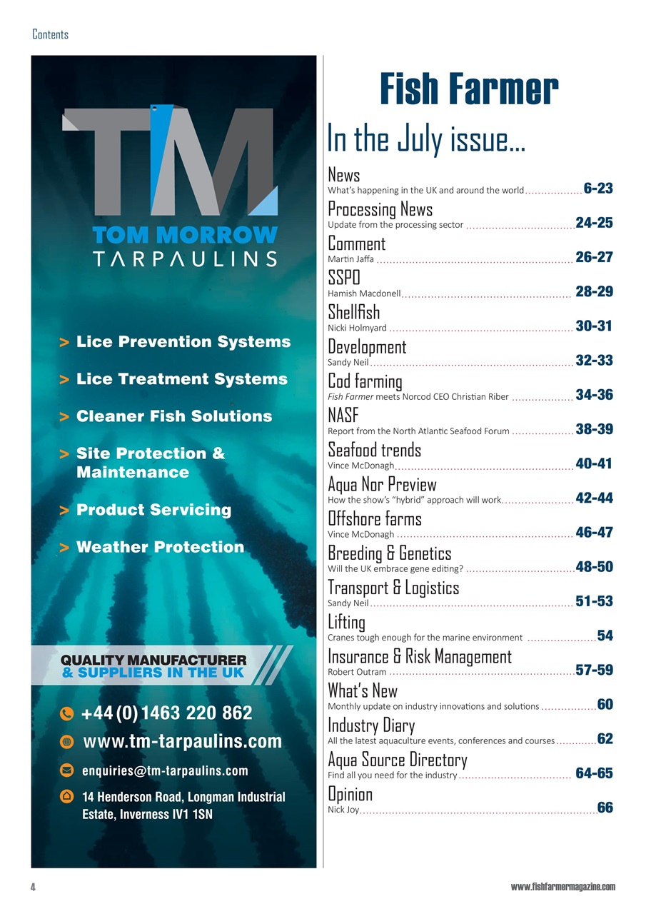 Fish Farmer Magazine Preview Pages
