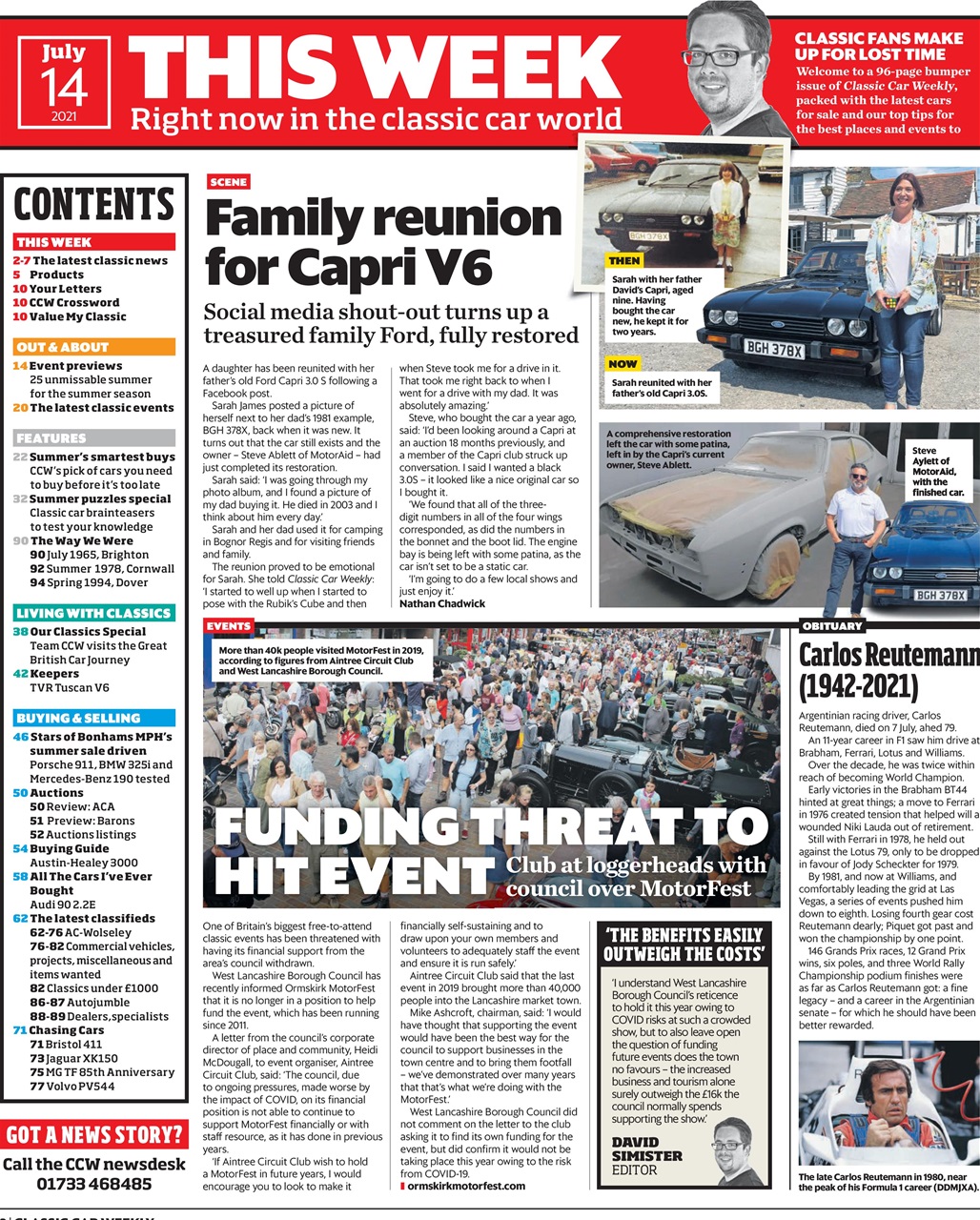 Classic Car Weekly Preview Pages
