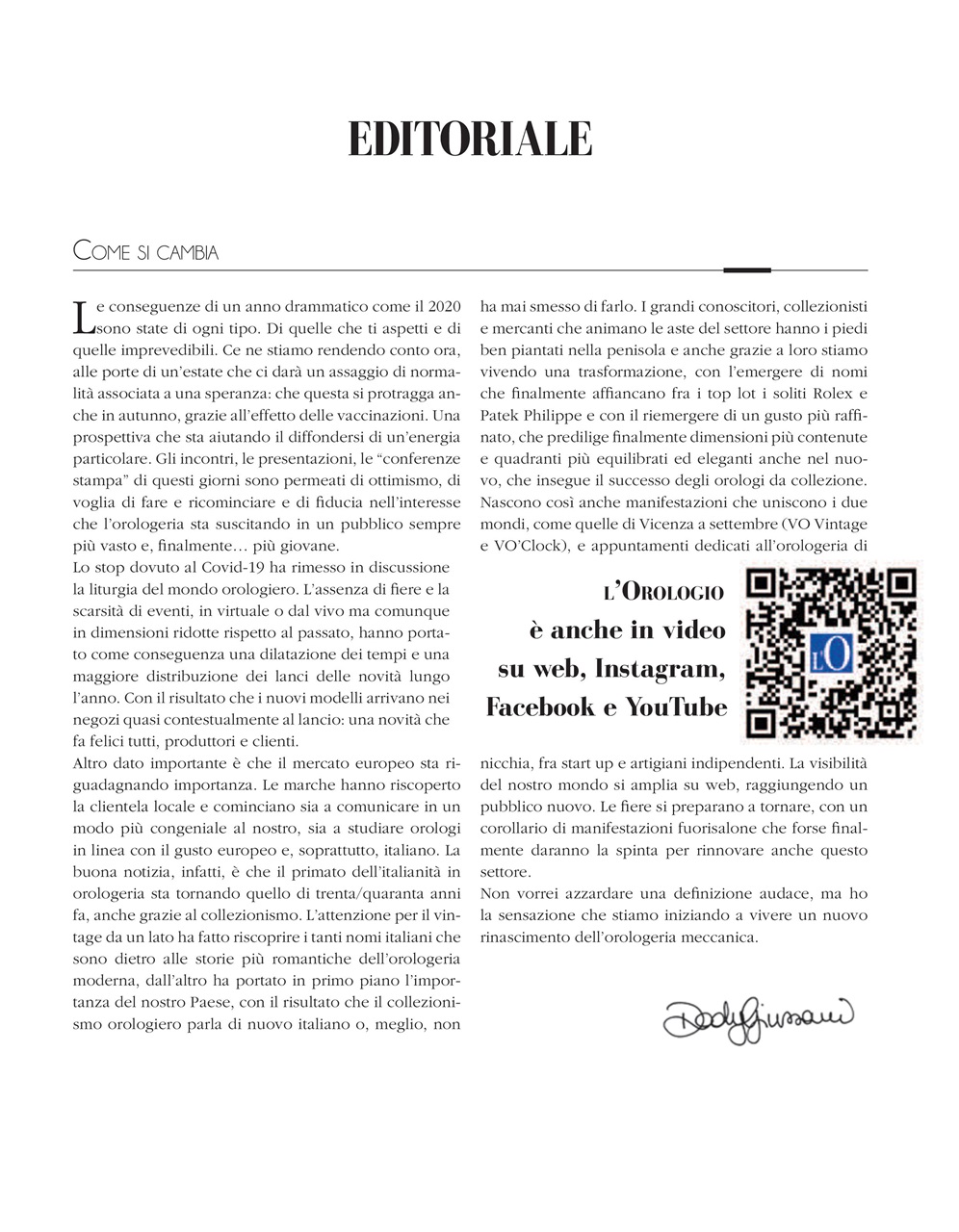 L'Orologio Preview Pages