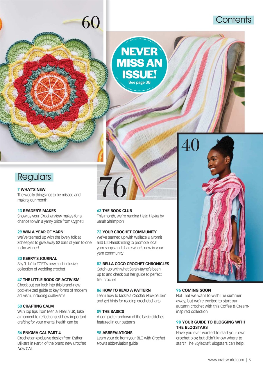 Crochet Now Magazine Preview Pages