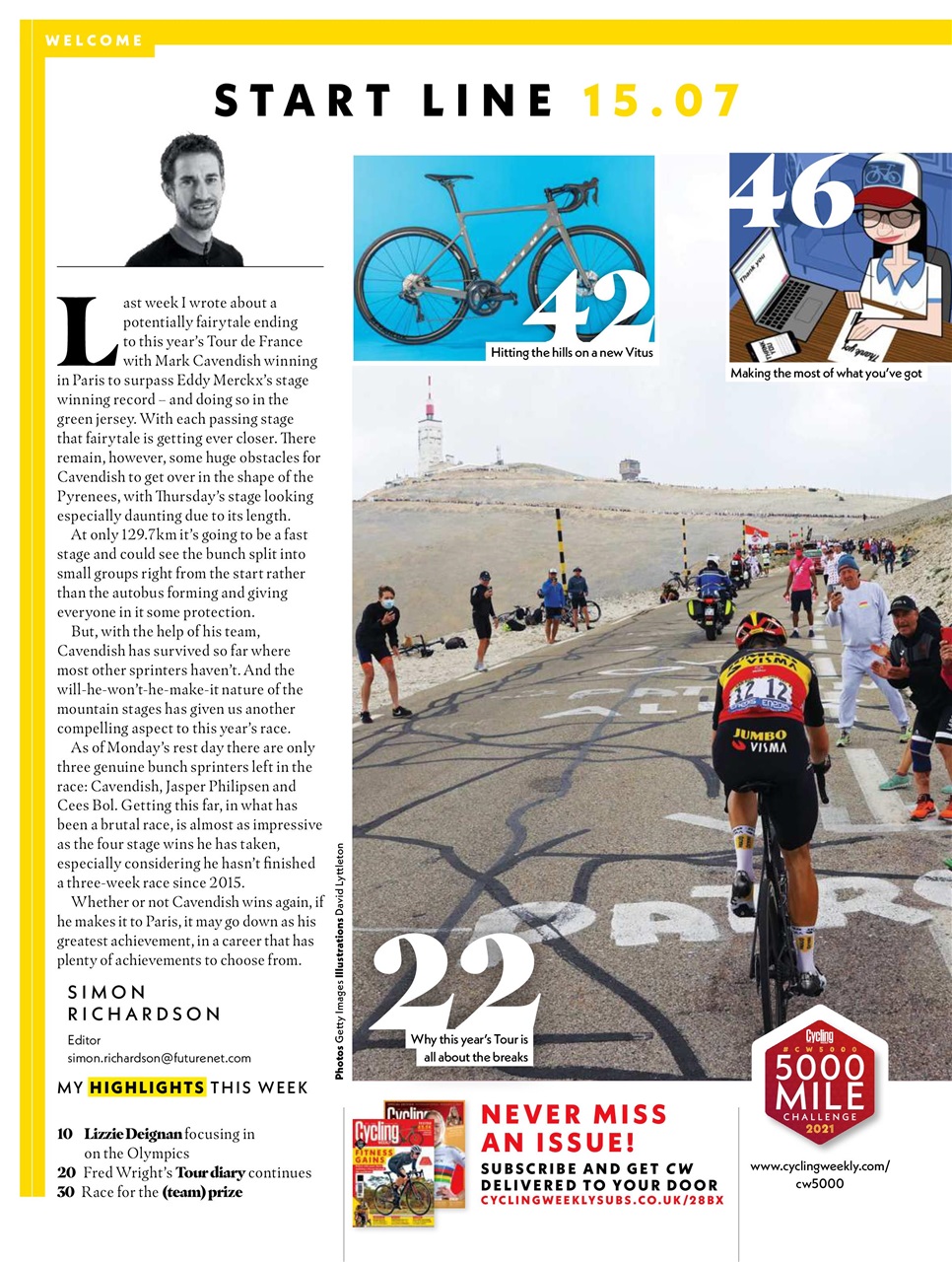Cycling Weekly Preview Pages