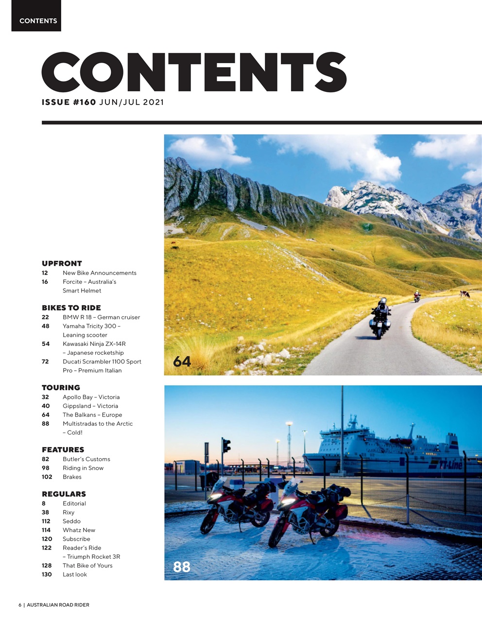 Australian Road Rider Preview Pages