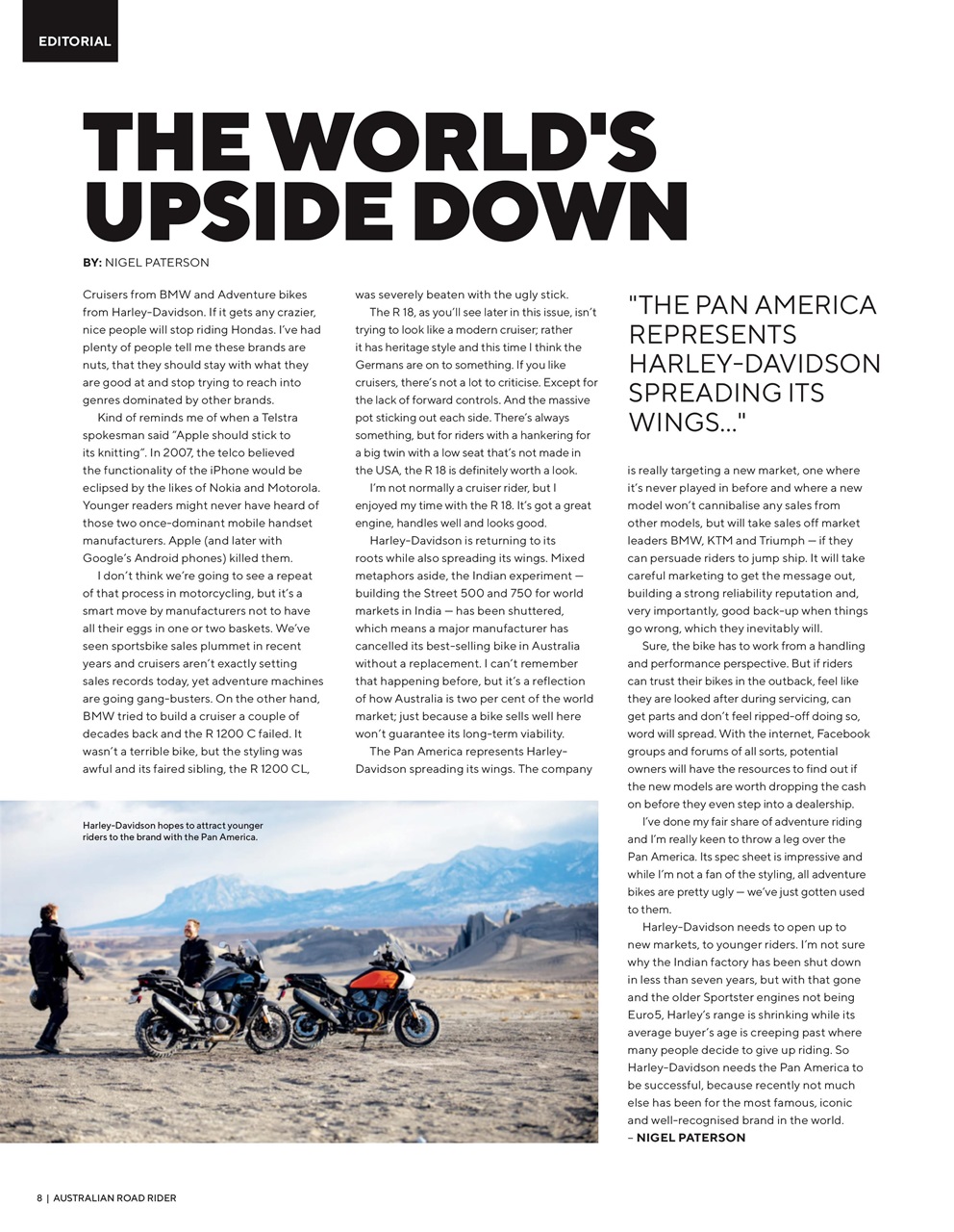 Australian Road Rider Preview Pages