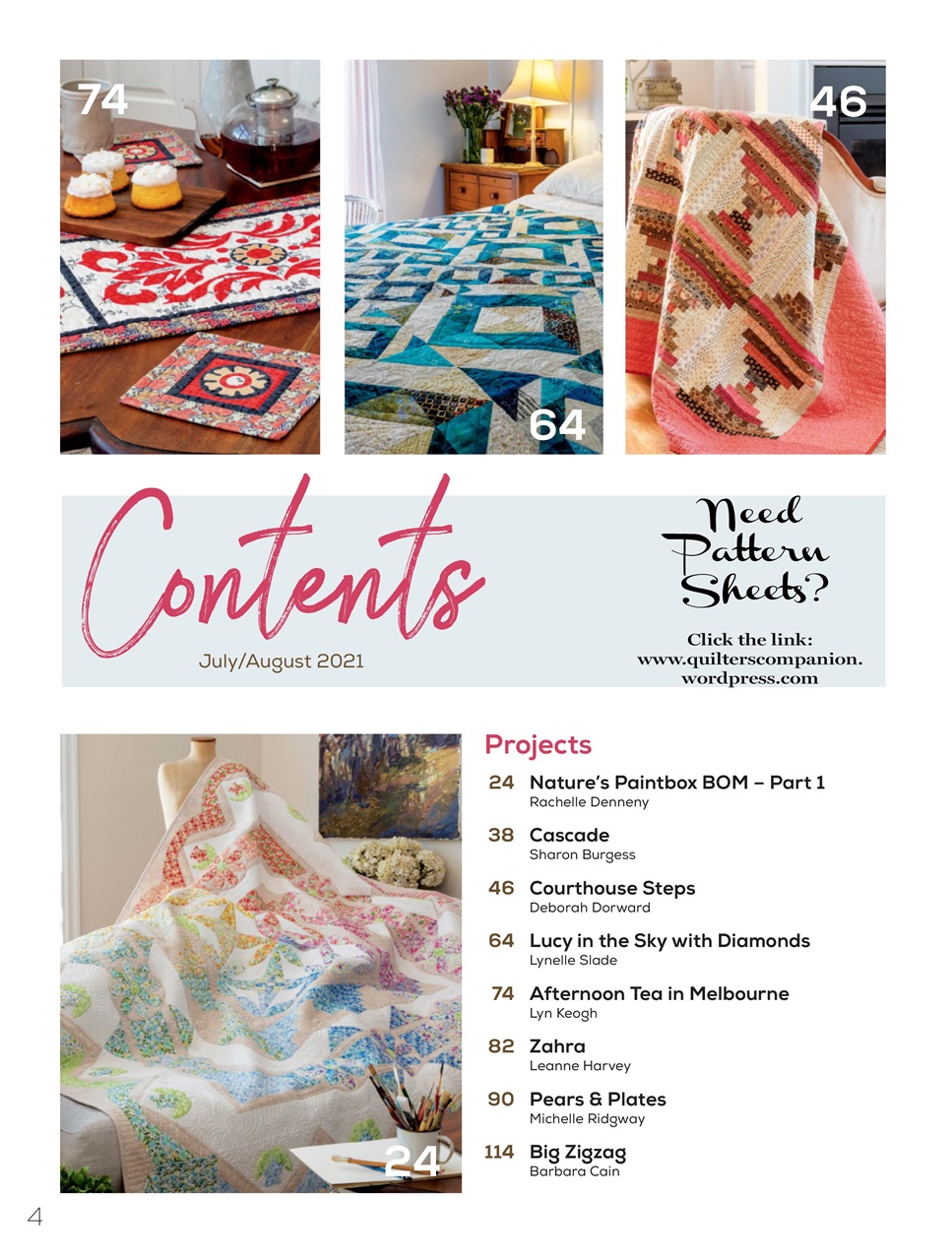 Quilters Companion Preview Pages