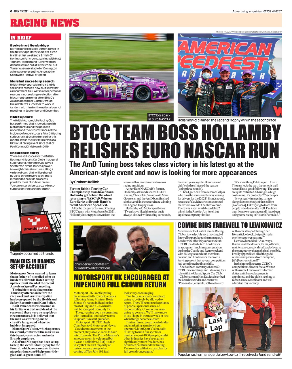 Motorsport News Preview Pages