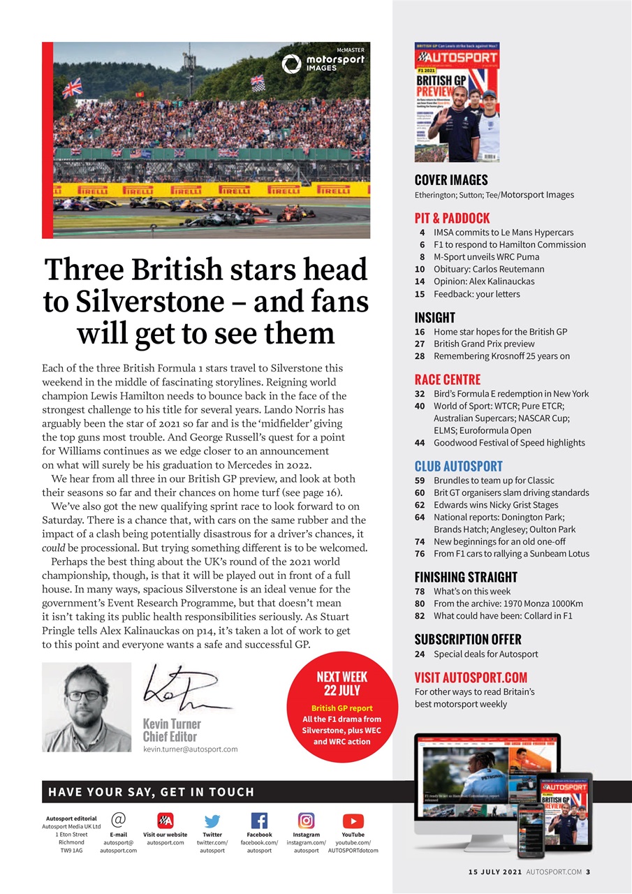 Autosport Preview Pages