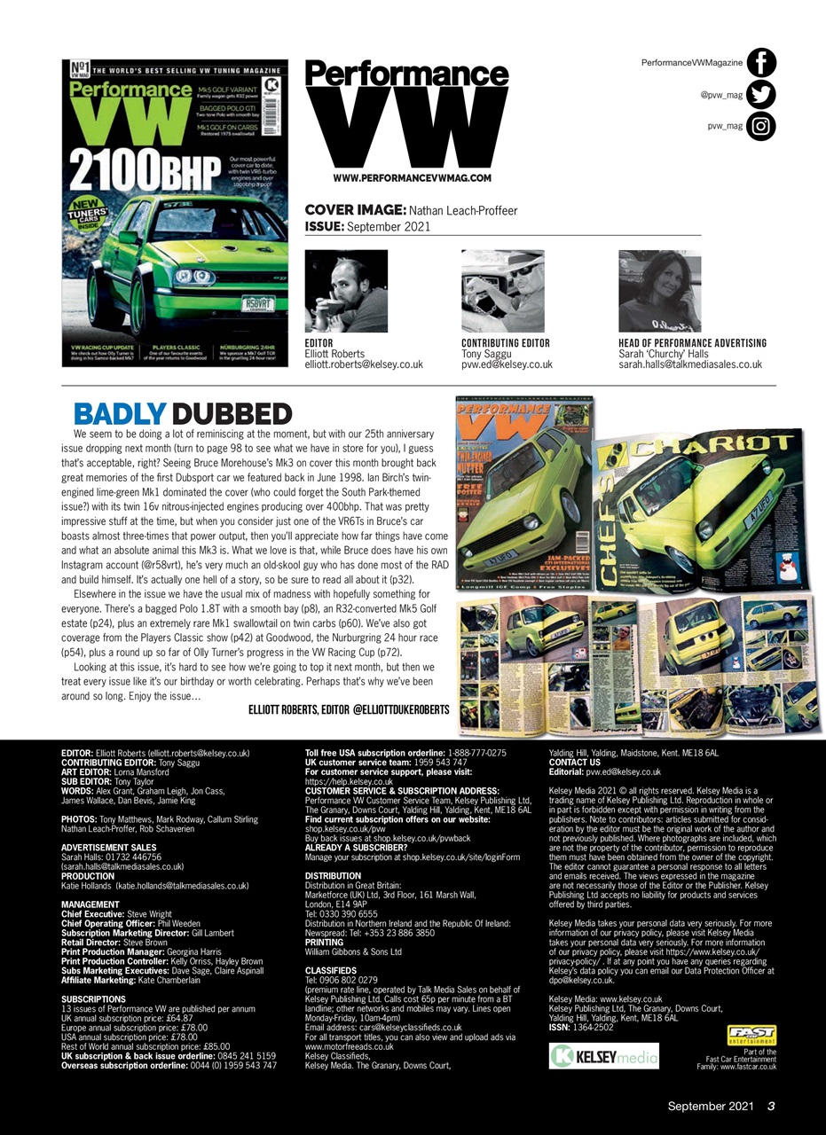 Performance VW Preview Pages