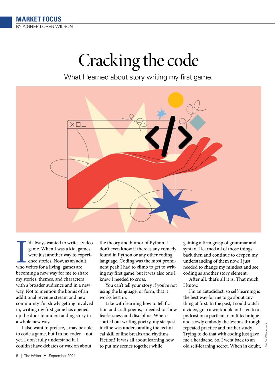 The Writer Preview Pages