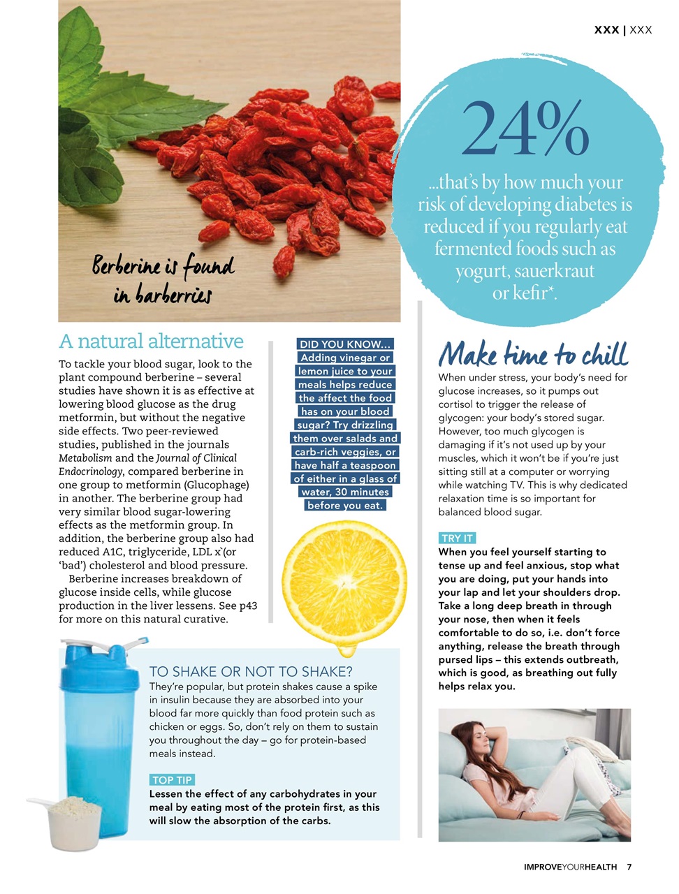 Improve Your Health Preview Pages