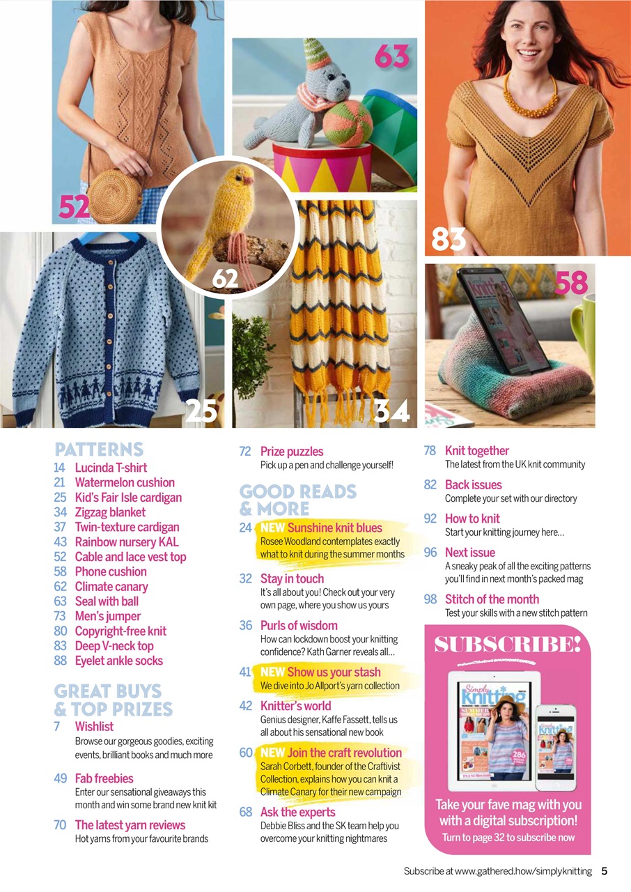 Simply Knitting Preview Pages