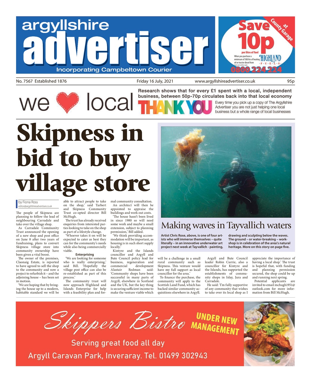 Argyllshire Advertiser Preview Pages