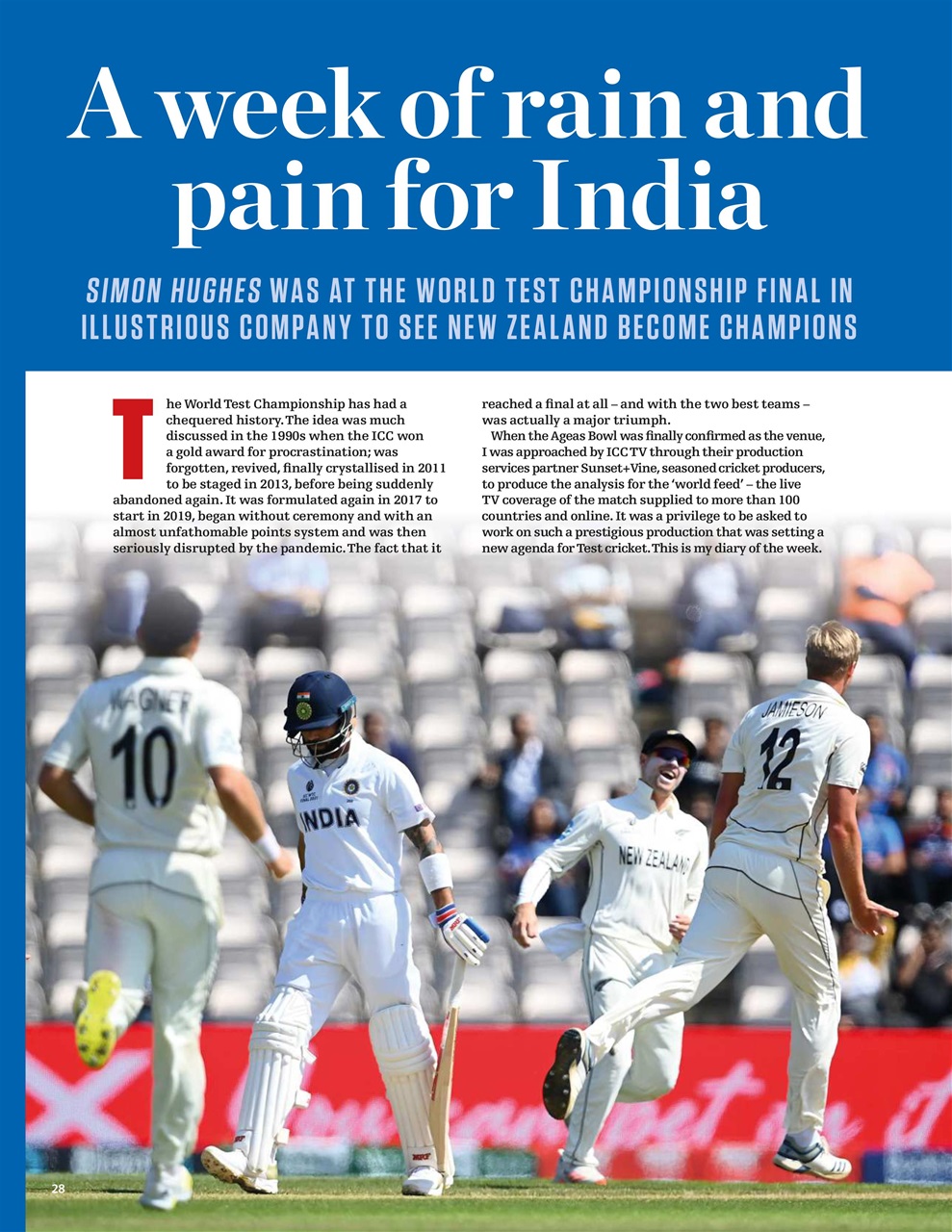 The Cricketer Magazine Preview Pages