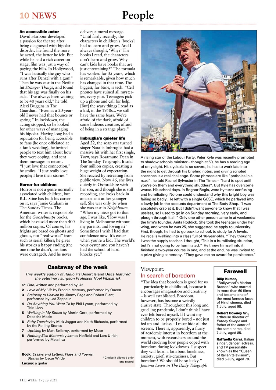 The Week Preview Pages