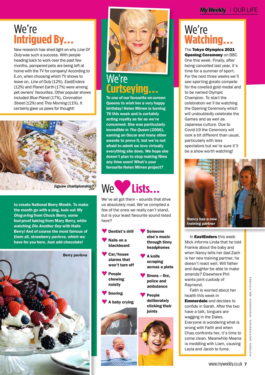 My Weekly Preview Pages