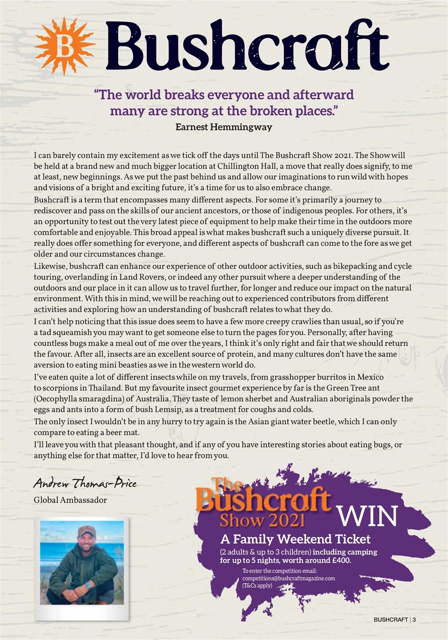 Bushcraft & Survival Skills Magazine Preview Pages