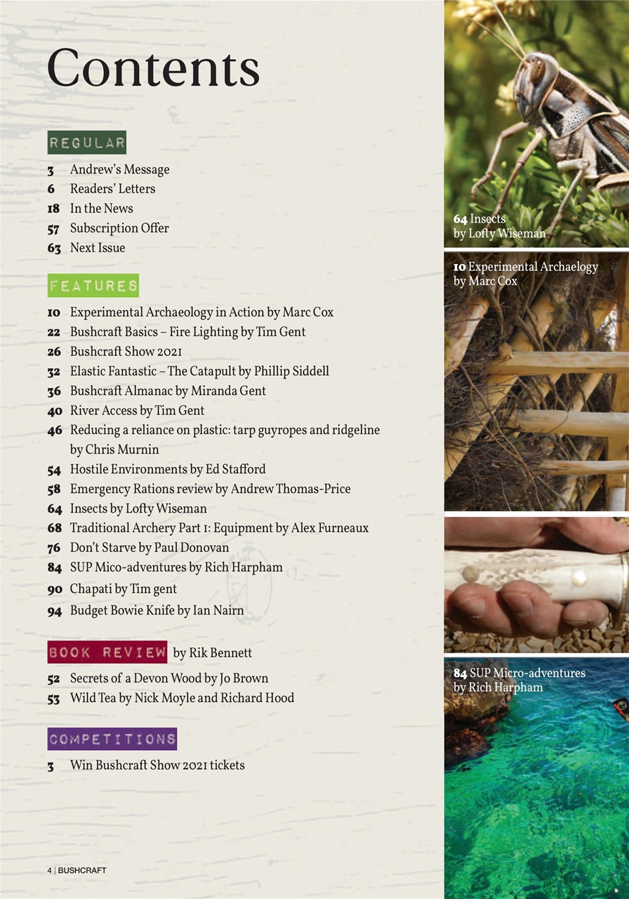 Bushcraft & Survival Skills Magazine Preview Pages