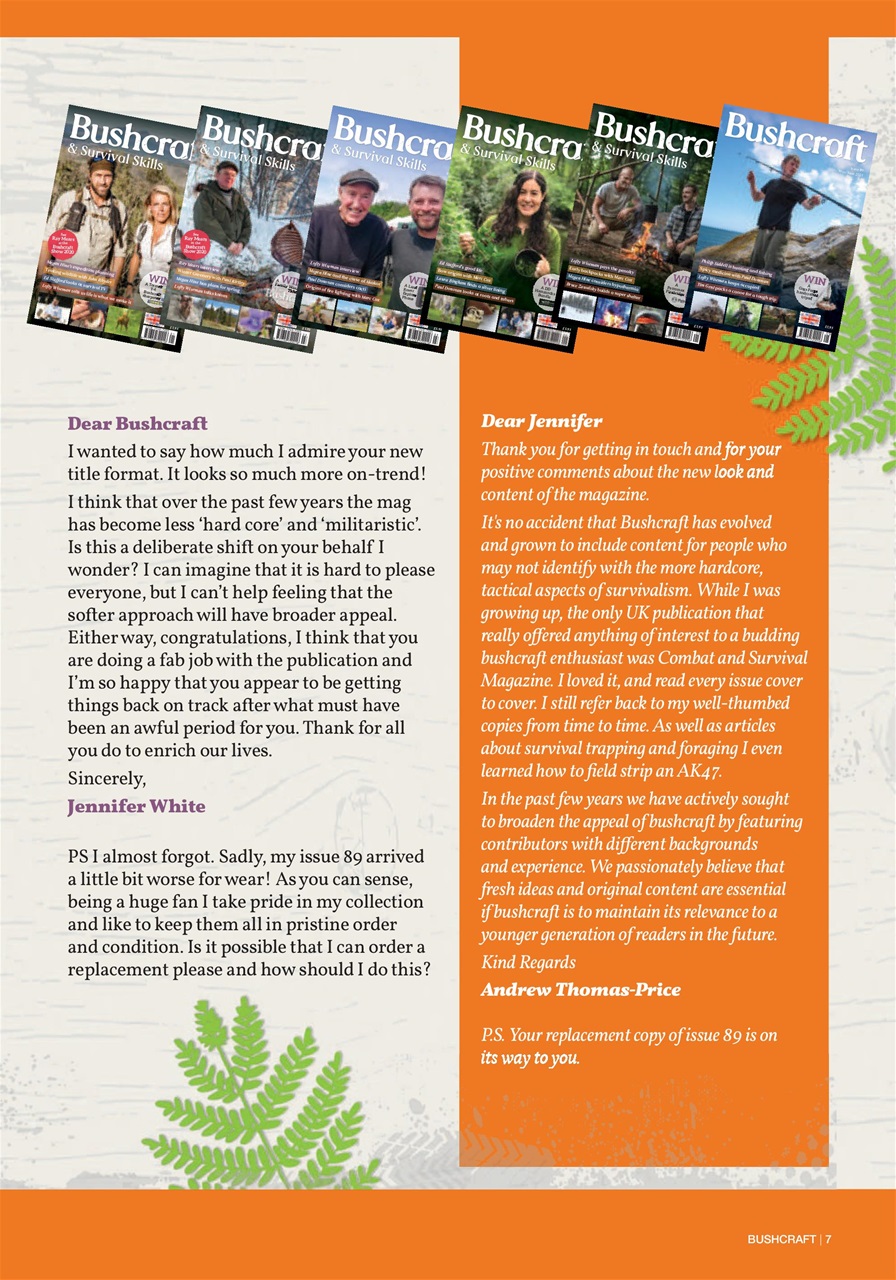 Bushcraft & Survival Skills Magazine Preview Pages