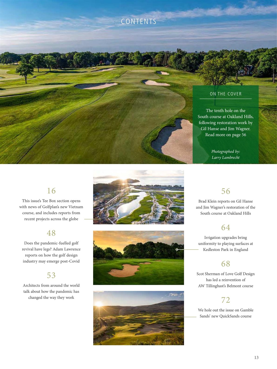 Golf Course Architecture Preview Pages