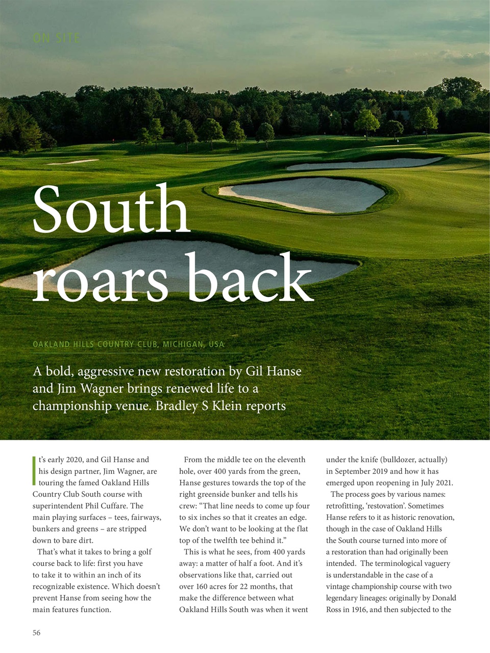 Golf Course Architecture Preview Pages