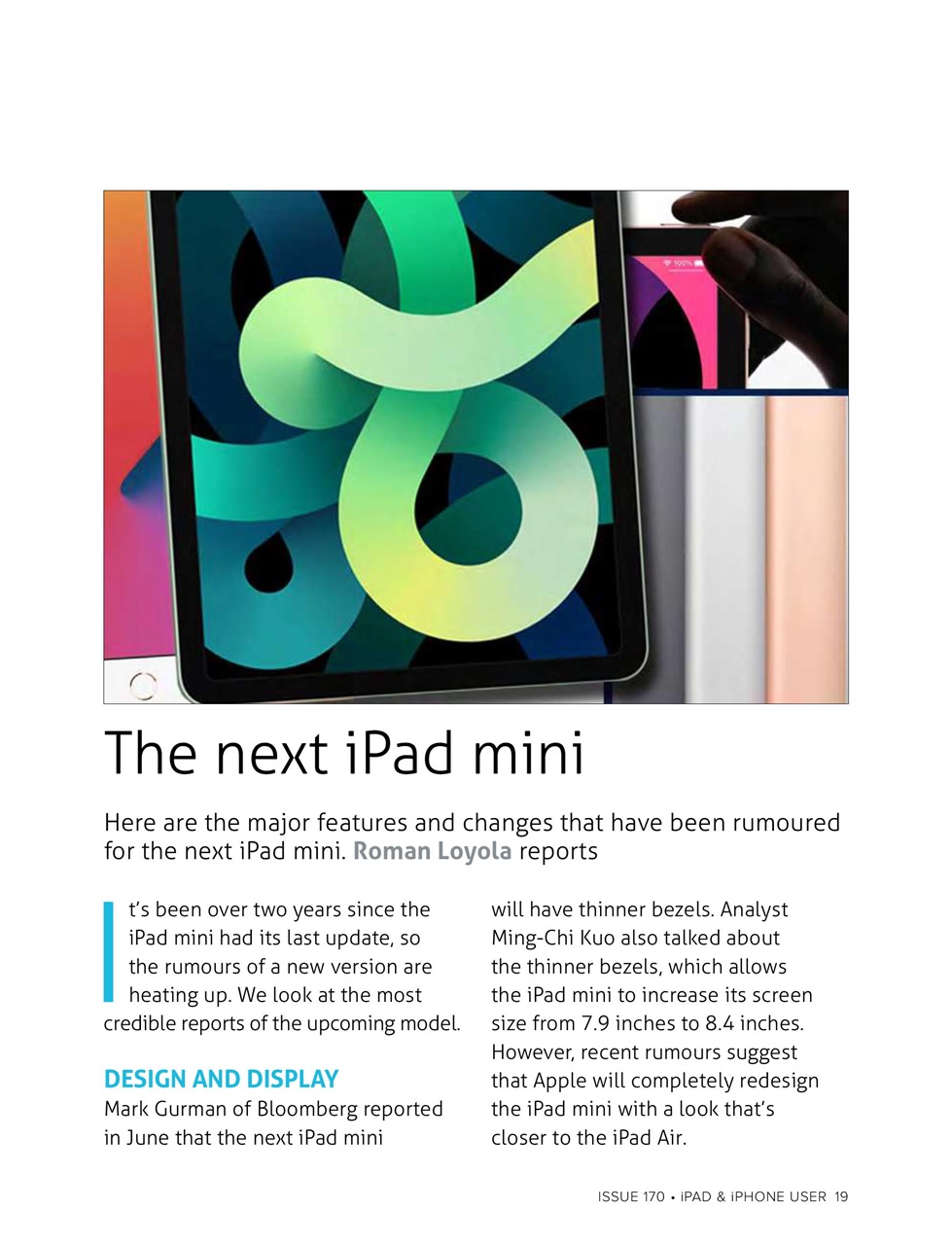 iPad and iPhone User Preview Pages