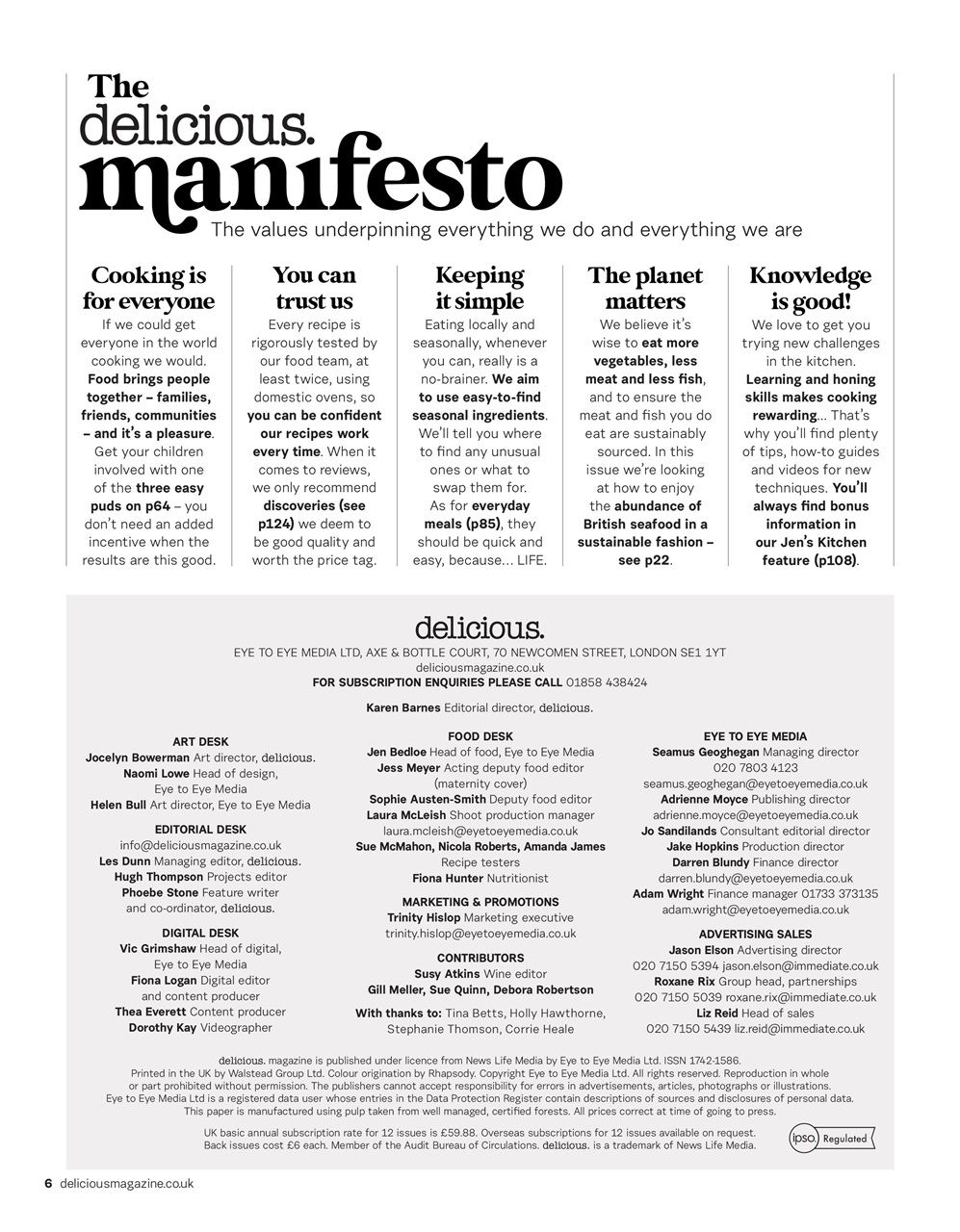 delicious. Magazine Preview Pages