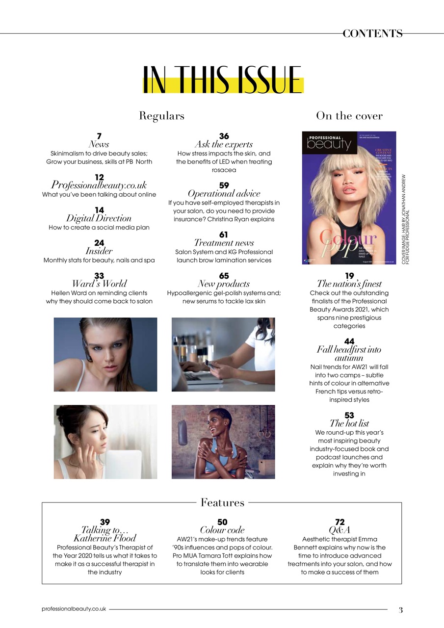 Professional Beauty Preview Pages