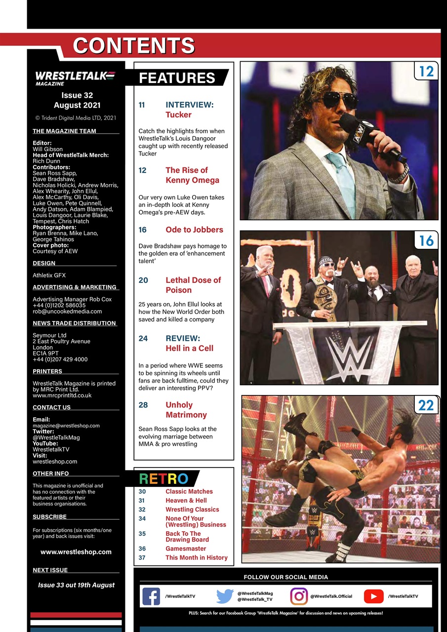 Wrestletalk Magazine Preview Pages