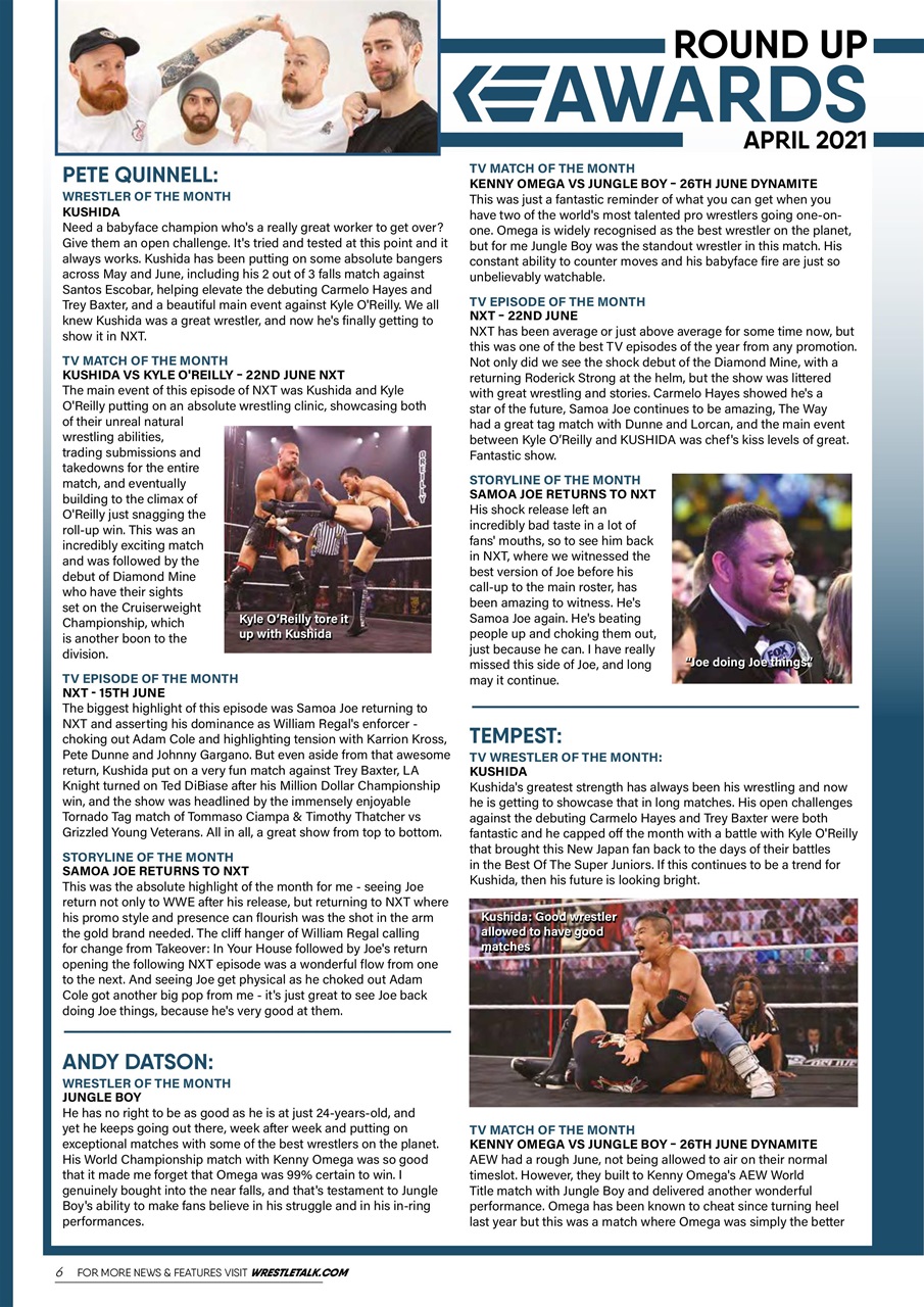 Wrestletalk Magazine Preview Pages